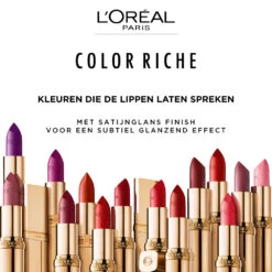 L'Oreal Lu0027Oréal Lippenstift Color Riche Satin 110 Made In Paris -Cosmetica Speciaal Winkel 1019301 4