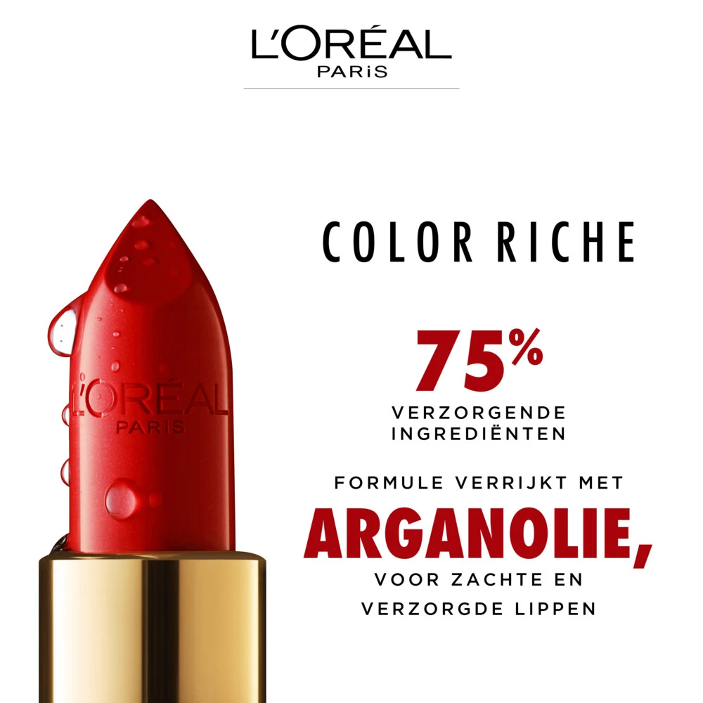 L'Oreal Lu0027Oréal Lippenstift Color Riche Satin 124 Su0027il Vous Plait Rood 6 L'Oreal Lu0027Oréal Lippenstift Color Riche Satin 124 Su0027il Vous Plait Rood - Afbeelding 4