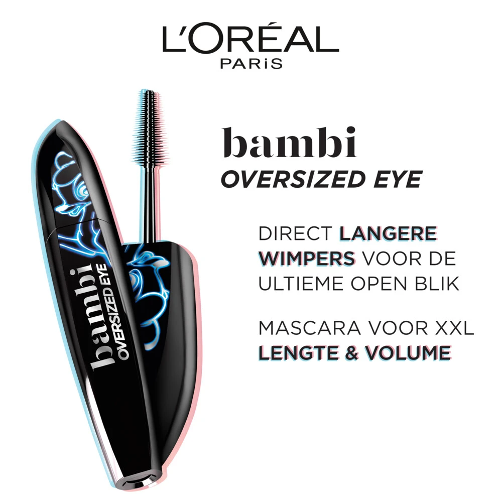 L'Oreal Lu0027Oréal Bambi XXL Oversized Mascara Zwart 5 L'Oreal Lu0027Oréal Bambi XXL Oversized Mascara Zwart - Afbeelding 4