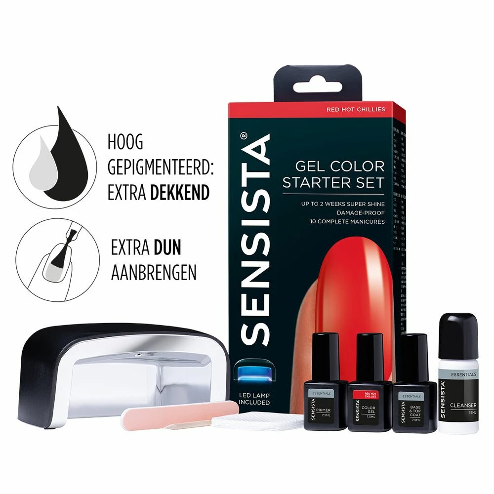 Sensista Gelnagellak Set Red Hot Chillies 4 Sensista Gelnagellak Set Red Hot Chillies - Afbeelding 2