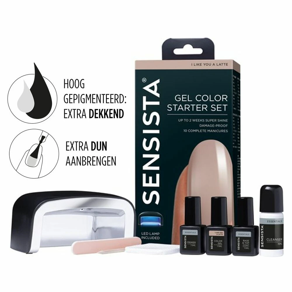 Sensista Gelnagellak Set I Like You A Latte 3 Sensista Gelnagellak Set I Like You A Latte - Afbeelding 2