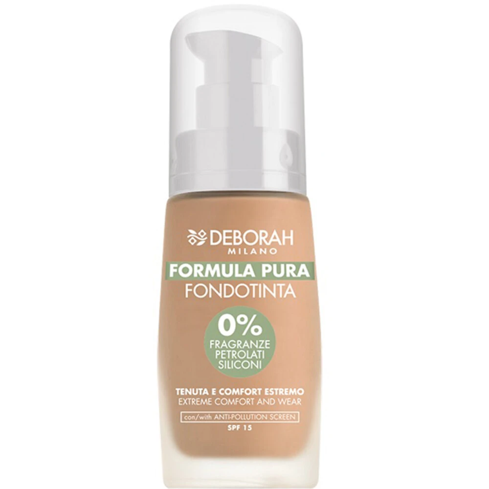 Deborah Milano Formula Pura Fluid Foundation 3.2 Hazelnut 3 Deborah Milano Formula Pura Fluid Foundation 3.2 Hazelnut