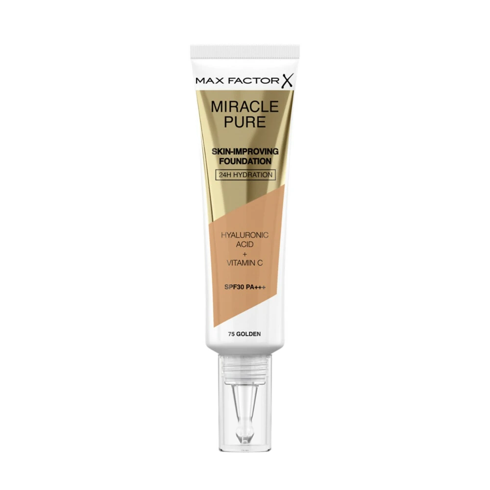 Max Factor Miracle Pure Foundation 075 Golden 3 Max Factor Miracle Pure Foundation 075 Golden