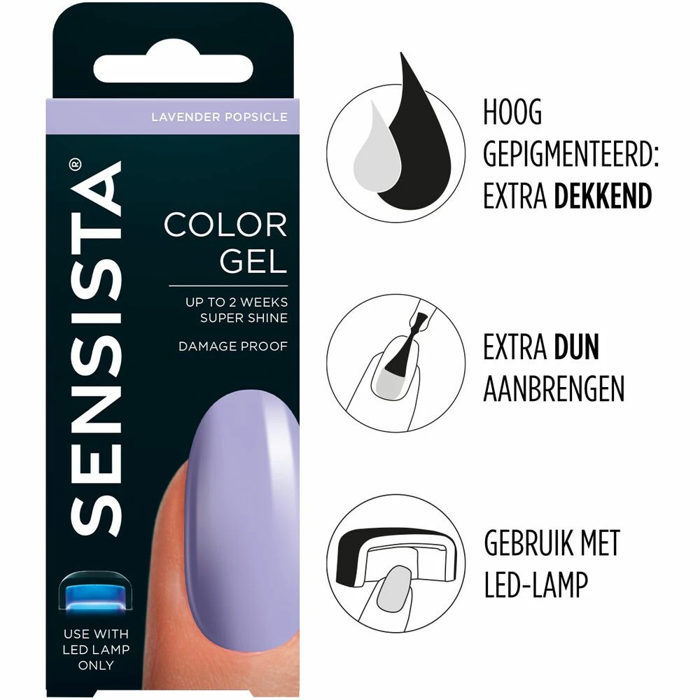 Sensista Sensista Color Gel Lavender Popsicle 4 Sensista Sensista Color Gel Lavender Popsicle - Afbeelding 2