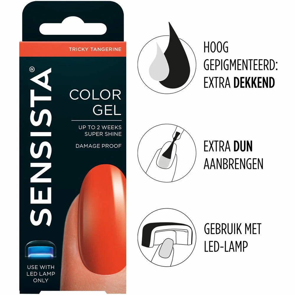 Sensista Sensista Color Gel Tricky Tangerine 4 Sensista Sensista Color Gel Tricky Tangerine - Afbeelding 2