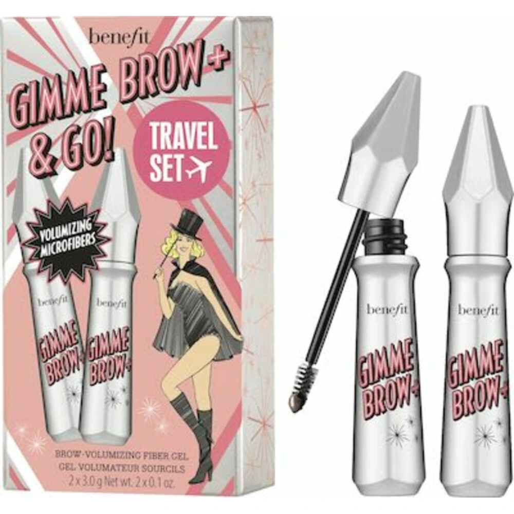 Benefit Gimme Brow+ & Go Brow Volumizing Fiber Gel Set 3 Benefit Gimme Brow+ & Go Brow Volumizing Fiber Gel Set