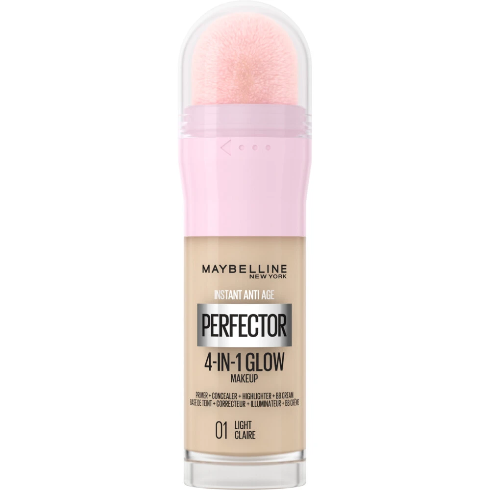 Maybelline Instant Anti-Age Perfector 4-in-1 Glow Light - Primer, Concealer, Highlighter En BB-Cream In één 3 Maybelline Instant Anti-Age Perfector 4-in-1 Glow Light - Primer, Concealer, Highlighter En BB-Cream In één