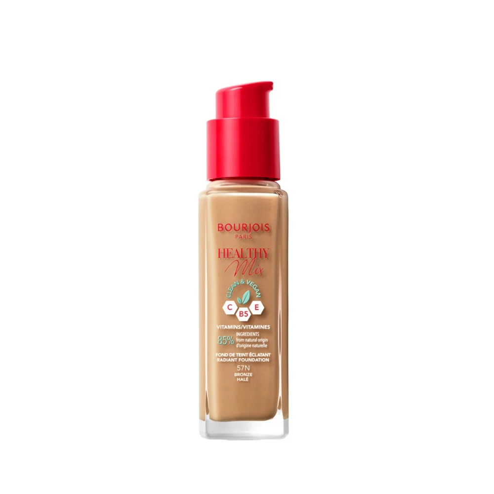 Bourjois Paris Healthy Mix Clean Foundation 057 Bronze 4 Bourjois Paris Healthy Mix Clean Foundation 057 Bronze - Afbeelding 2