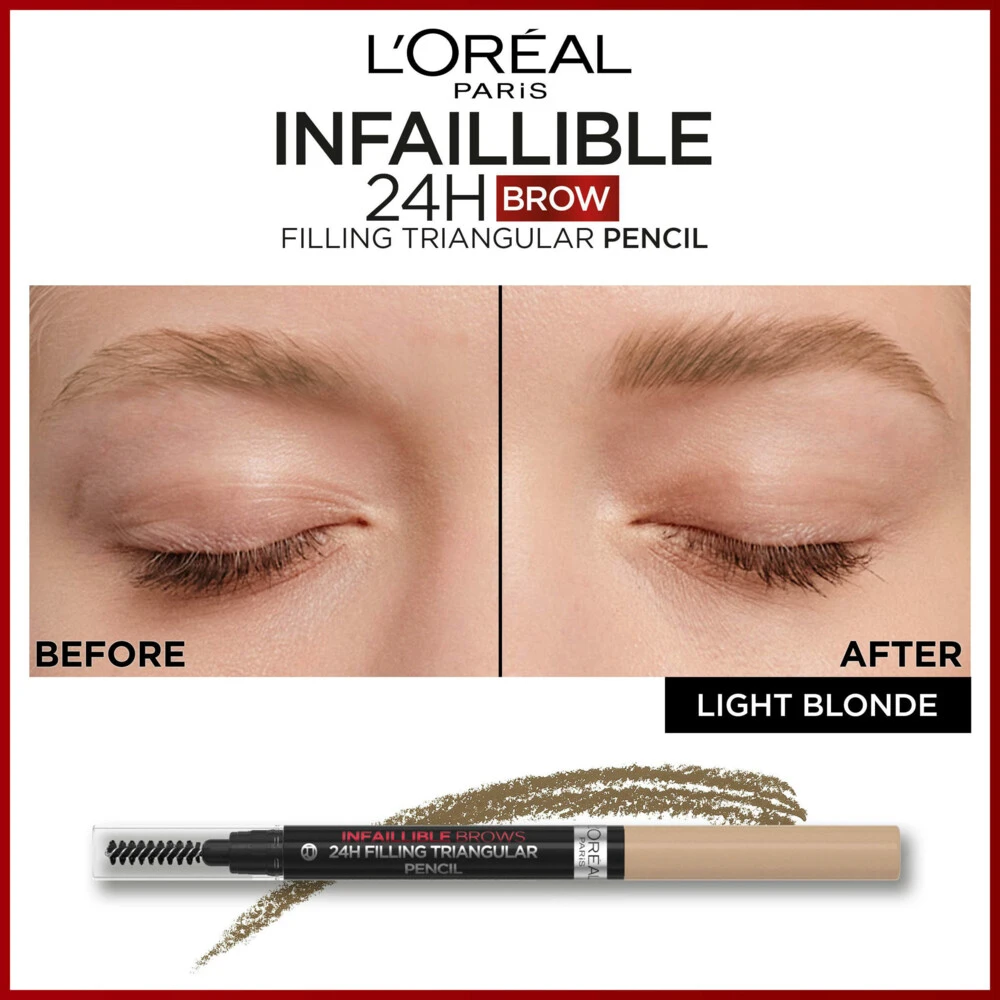 L'Oreal Lu0027Oréal 24H Brow Filling Triangular Pencil 8.0 Light Cool Blond 6 L'Oreal Lu0027Oréal 24H Brow Filling Triangular Pencil 8.0 Light Cool Blond - Afbeelding 4