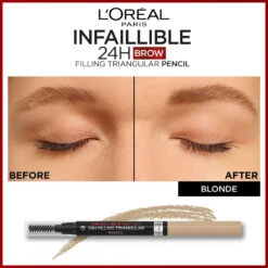L'Oreal Lu0027Oréal 24H Brow Filling Triangular Pencil 7.0 Blonde 10 L'Oreal Lu0027Oréal 24H Brow Filling Triangular Pencil 7.0 Blonde -Cosmetica Speciaal Winkel 1071948 4