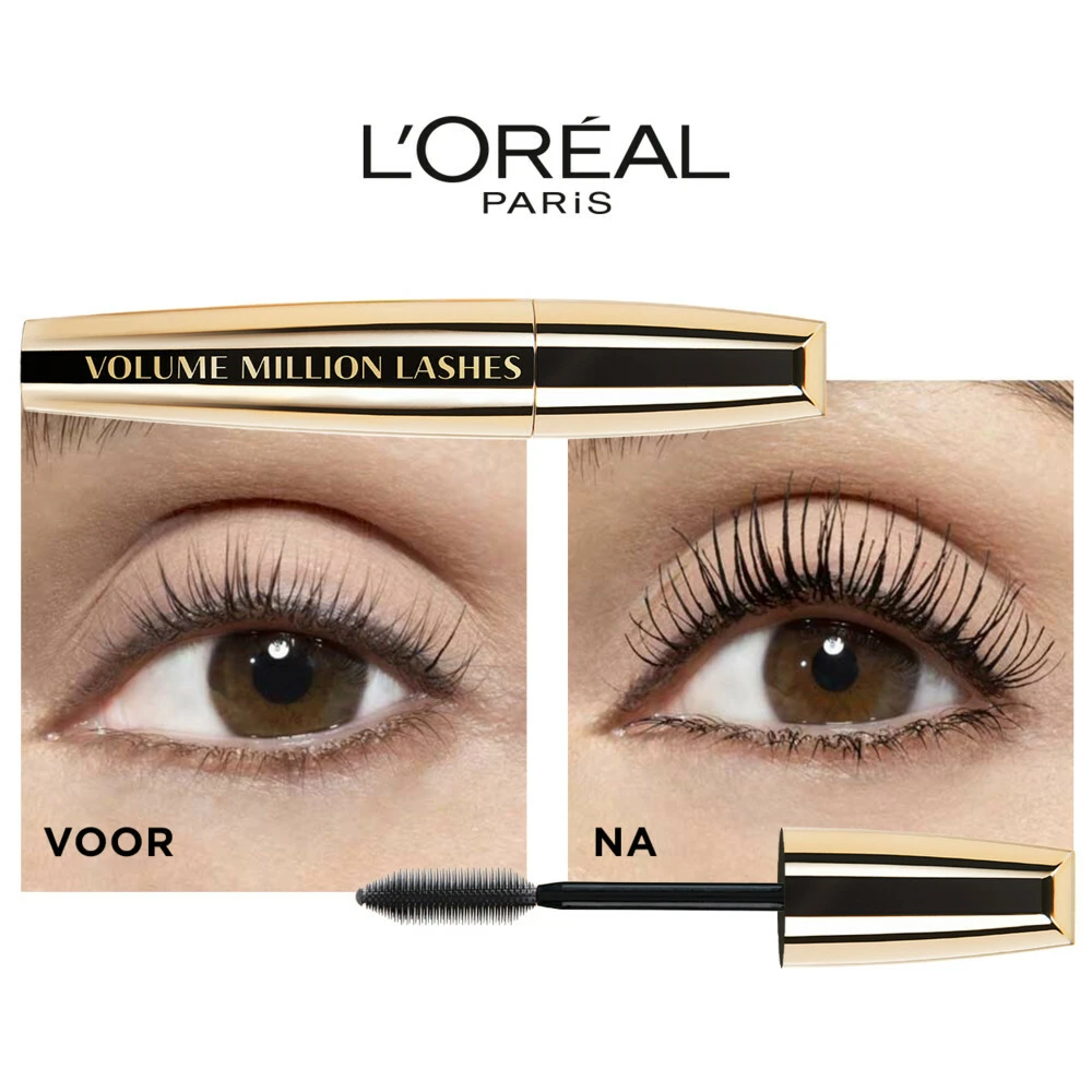 L'Oreal Lu0027Oréal Volume Million Lashes Mascara Classic Black - Zwart 5 L'Oreal Lu0027Oréal Volume Million Lashes Mascara Classic Black - Zwart - Afbeelding 3