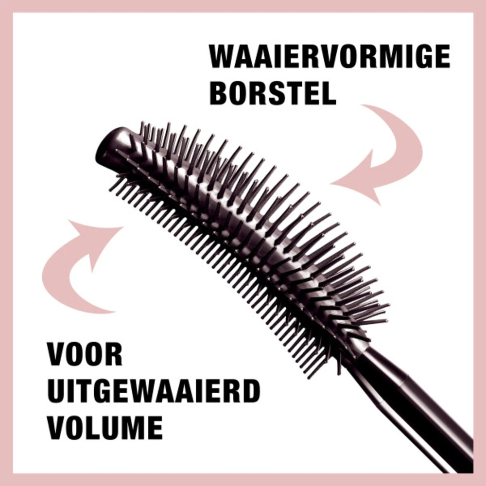 Maybelline Lash Sensational Black - Zwart - Waterproof Mascara 4 Maybelline Lash Sensational Black - Zwart - Waterproof Mascara - Afbeelding 2