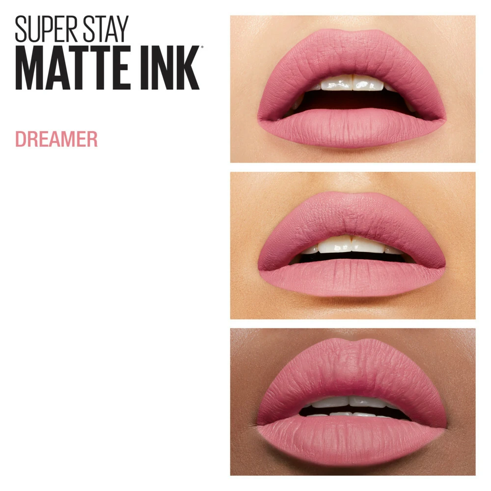 Maybelline SuperStay 24h Matte Ink Lippenstift 10 Dreamer 6 Maybelline SuperStay 24h Matte Ink Lippenstift 10 Dreamer - Afbeelding 4
